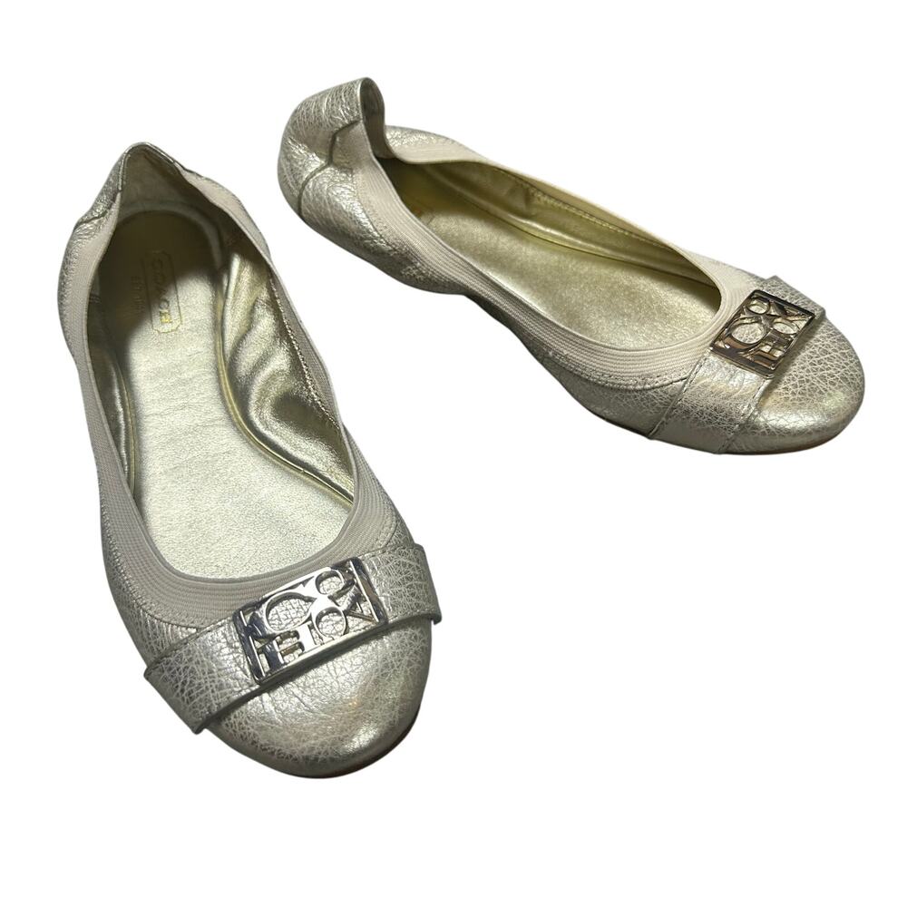 Coach Dora Ballet Flats Light Gold